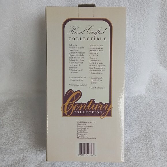 Genuine 12" Porcelain Handcrafted Collectible Doll Century Collection BNIP!! - Picture 4 of 4
